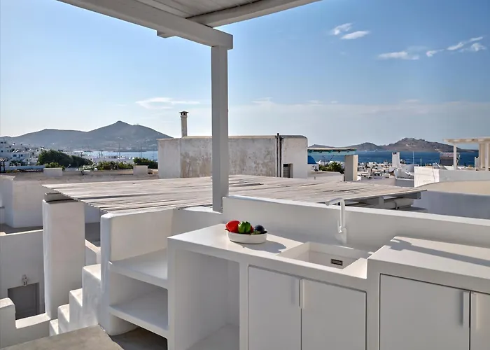 Center - Cycladic House On 3 Levels 度假居 纳乌萨